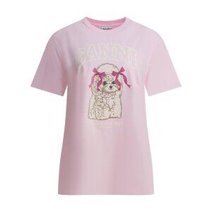 Ganni Poddle Cotton T-Shirt Tag Size S Women